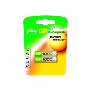 GP 1000mAh AAA Rechargable Batteries (2-Pack)