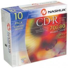 Nashua 10-Pack CD-R Slimcase