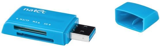CARD READER NATEC MINI ANT 3 SDHC USB 2.0 BLUE
