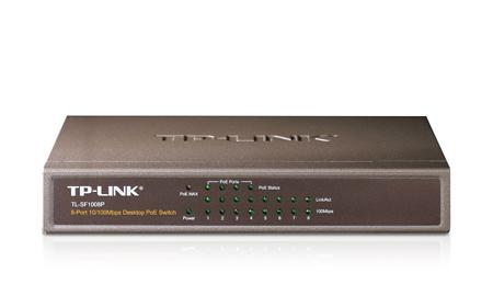 TP-Link 8 Port 10/100M desktop Switch with 4 PoE Ports