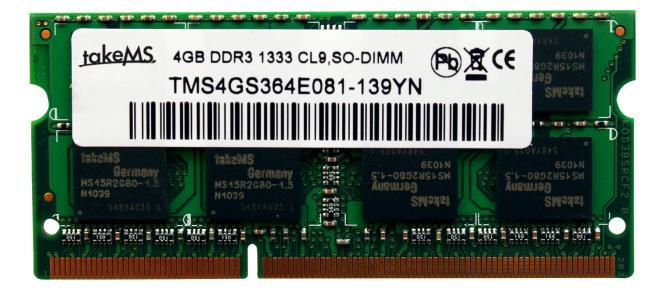 takeMS Notebook RAM DDR3 1333 4GB