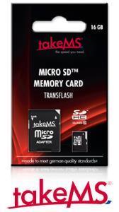 takeMS Micro SD Card 16GB Class 10